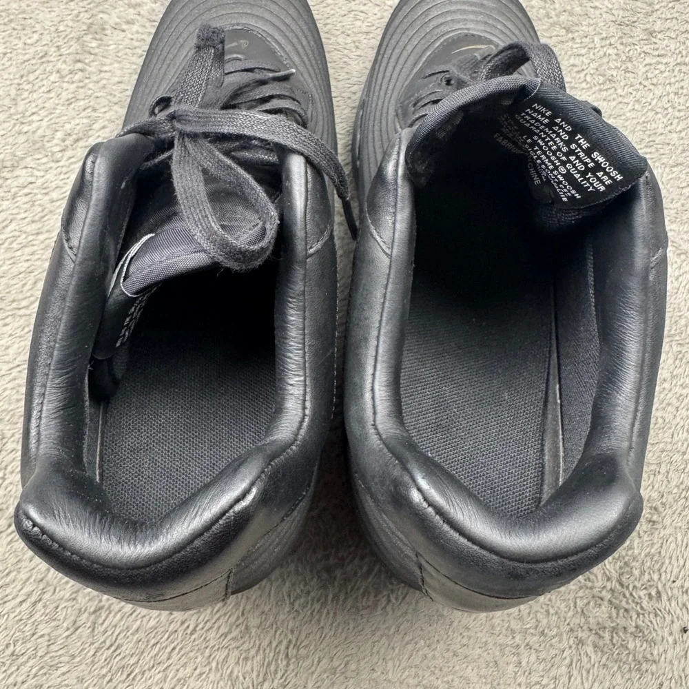 Nike Lunar Elite Sky Hi Women 10 Black Excellent Wedge Sneaker 727990-001 Ribbed